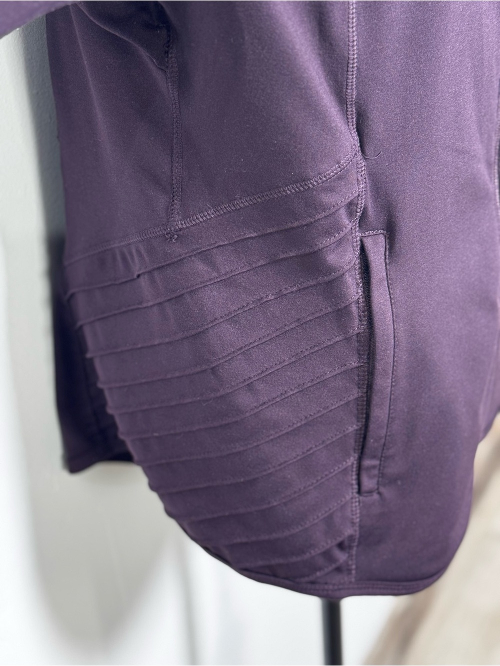 Tangerine Plum/Purple Full Zip Mock Neck Athletic Jacket Womens Size XL - Picture 5 of 12